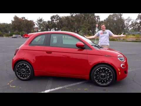 Видео: Fiat 500e 2024 года -  дешёвый и обаятельный