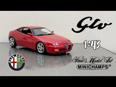 Видео: Обзор модели Alfa Romeo GTV 2004г. 1:43 Minichamps