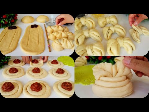 Видео: ТОП-4 КРАСИВЫЕ БУЛОЧКИ-2ЧАСТЬ/ВКУСНЫЕ ВОЗДУШНЫЕ БУЛОЧКИ НА КАНАЛЕ MAZZALI OSHXONA/ РЕЦЕПТЫ КУЛИНАРИЯ