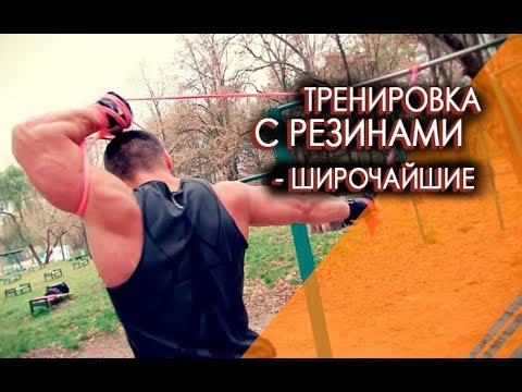 Видео: Упражнения с резинками - широчайшие мышцы спины