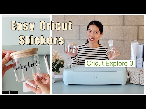 Видео: как сделать виниловые наклейки с помощью Cricut Explore 3 | руководство для начинающих | Крис Хан