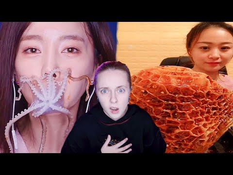 Видео: ЭТИ МУКБАНГЕРЫ СОШЛИ С УМА 😱 САМАЯ ТРЭШОВАЯ ПОДБОРКА в реакции на асмр и мукбанг