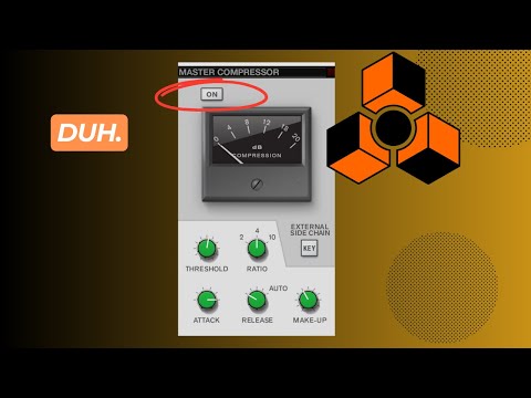 Видео: Прекратите совершать эту ошибку (Настройка идеального компрессора шины в Reason DAW)