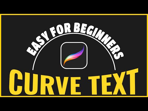Видео: Как изогнуть текст в Procreate — Учебное пособие по Procreate для начинающих