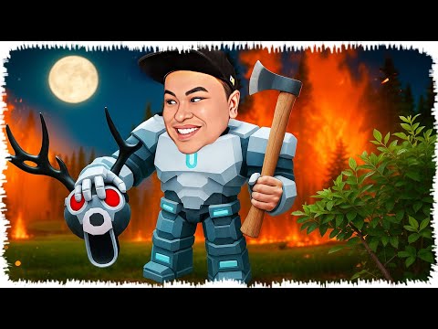 Видео: 99-күн орманда Киборг адам сатып алдым | Бұғының басын жұлды!
