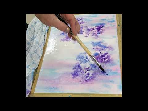 Видео: Пишем букет сирени акварелью (1 часть)