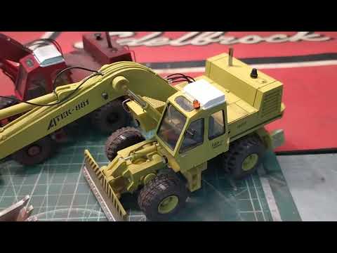 Видео: 8. Модели СССР экскаваторы АТЕК и ЧТЗ 130