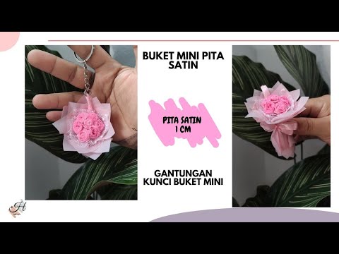 Видео: КАК СДЕЛАТЬ МИНИ-БУКЕТ ИЗ АТЛАСНЫХ ЛЕНТ