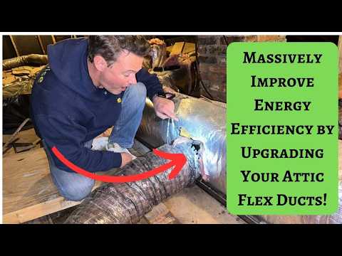 Видео: Значительно повысьте энергоэффективность, обновив гибкие воздуховоды на чердаке!