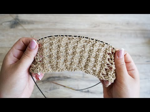 Видео: Узор спицами «Паутинка» | "Spider line" Knitting pattern