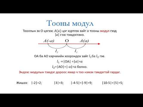 Видео: Тooны модул 7-р анги