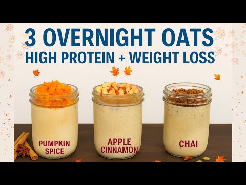 Видео: 3 высокобелковые (~40 г) овсяные хлопья для быстрого приготовления для похудения | Вкусы осеннего...