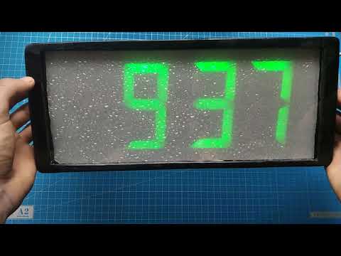 Видео: Большие часы-термометр на ATmega 8  за копейки!