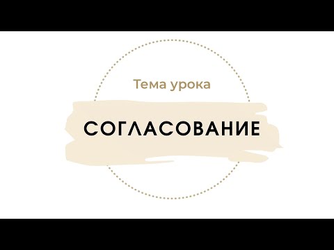 Видео: Cогласование существительных