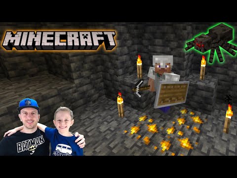 Видео: МАЙНКРАФТ для новичков ПЕЩЕРНЫЙ КВЕСТ - Играем с папой в Minecraft 1.18.1