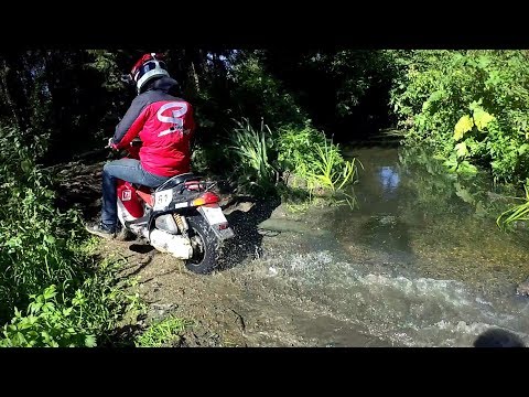 Видео: Покатушка с пацанами в лес и заброшенный лагерь / на скутере и квадроциклах
