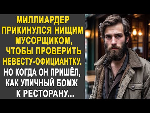 Видео: Миллиардер прикинулся мусорщиком, чтобы проверить невесту-официантку. Но когда он пришёл к ресторану