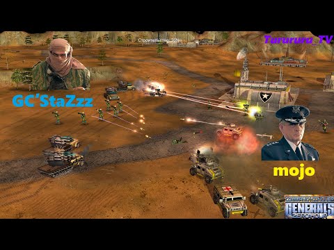 Видео: Яд против воздуха - StaZzz vs mojo - Command & Conquer: Generals - Zero Hour \ генералы Зеро Хоур