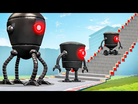 Видео: КАК ДАЛЕКО ОМНИДРОИДЫ СМОГУТ ЗАБРАТЬСЯ ПО СТУПЕНЬКАМ ЛЕСТНИЦЫ В ГАРРИС МОД? OMNIDROIDS В Garry`s Mod