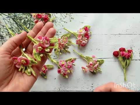 Видео: И опять броши-цветы...