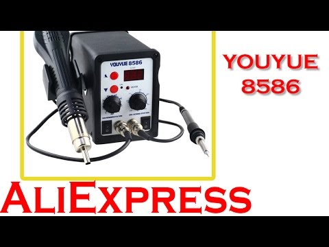 Видео: Крутая и дешевая паяльная станция YOUYUE 8586. AliExpress.
