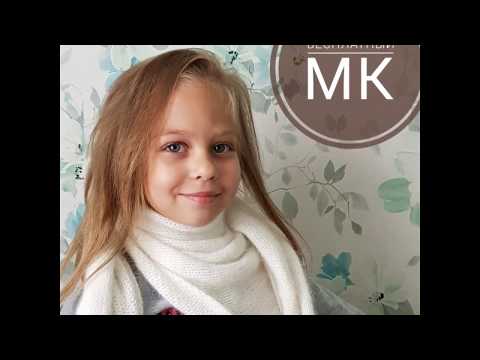 Видео: Косынка спицами с кромками i-cord (с голосом)