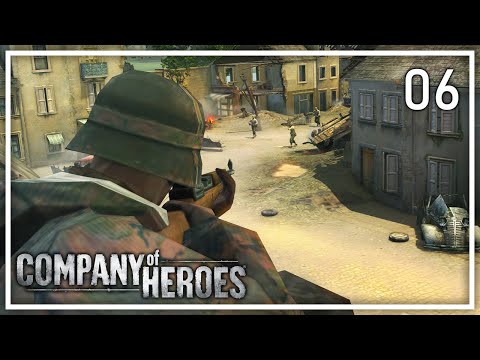 Видео: Company of Heroes [Эксперт + Медалька] ( Шербур ) #6