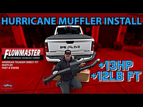 Видео: Установка и обзор глушителя RAM 1500 Hurricane! Flowmaster 818196 (только для двигателя SO)