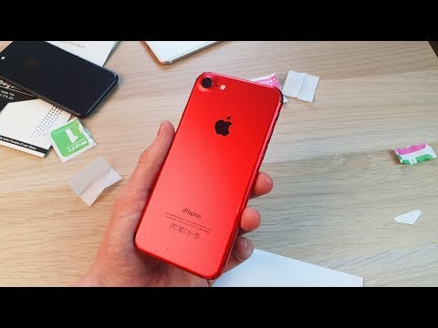 Видео: НАКЛЕИЛ КРАСНУЮ ПЛЕНКУ НА IPHONE 7 А ХОТЕЛ НА IPHONE 8