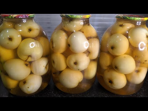 Видео: Вкусный Компот из целых яблок на зиму без стерилизации. Яблочный компот Быстро и Просто!