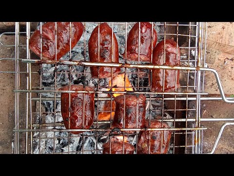 Видео: Сардельки на костре. Как в детстве. Хутор LV #шашлык