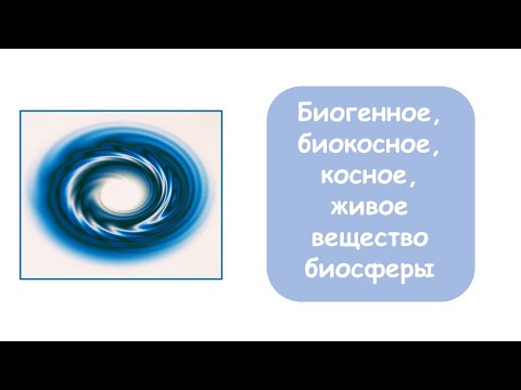 Видео: Структура биосферы по Вернадскому: живое, косное, биокосное, биогенное вещество.
