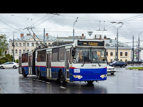 Видео: Ярославль ТролЗА 62052.01 маршрут 9 до конечной б/н 147 (24.03.2022)