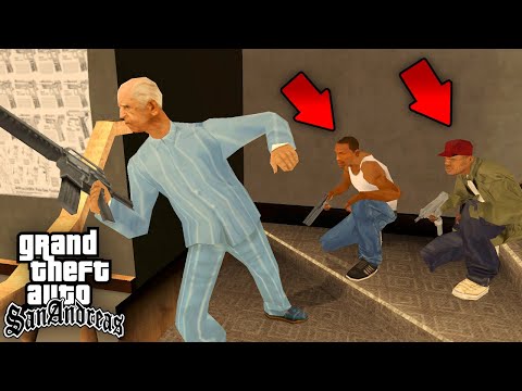 Видео: Что делает Дед, Сиджей, и Эммет ВМЕСТЕ ??? Заваруха в GTA: San Andreas !!!
