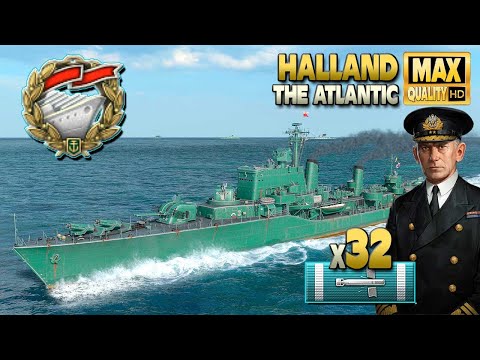 Видео: эсминец Halland: Великий «Воин-одиночка» - World of Warships