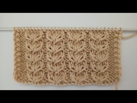 Видео: Красивый, нарядный и совсем несложный узор спицами.