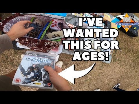 Видео: Я мечтал об этом целую вечность! Охота за видеоиграми на местной распродаже из багажника автомобиля!