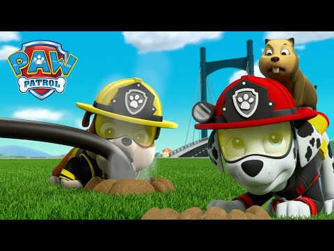 Видео: Спасителният отряд на Маршал спира подземен пожар и още! - PAW Patrol Bulgarian - карикатури за деца