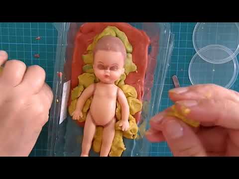 Видео: Урок 2 Кукла из протезного желатина.  Мастер модель+Пластилин