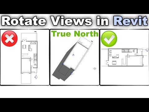 Видео: Как вращать виды в Revit Tutorial