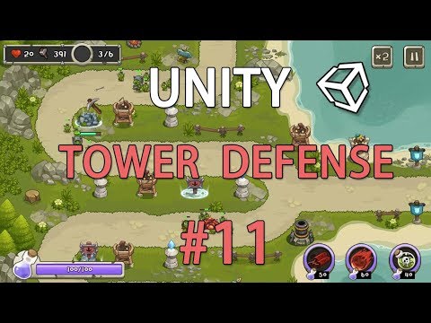 Видео: Регистрация расстояния противников  / Tower defense #11 в Unity