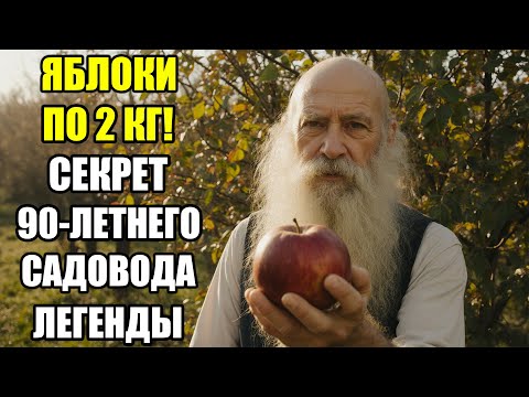 Видео: Яблоки по 2 килограмма! Секрет 90-летнего садовода, который поразил всех