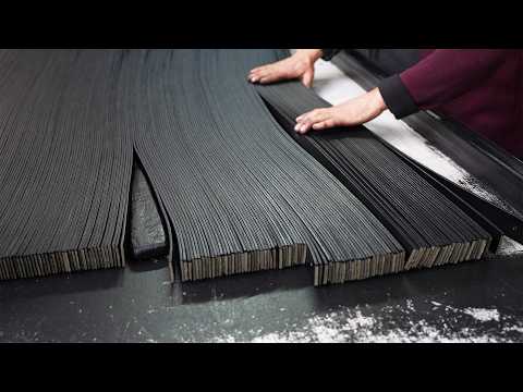 Видео: Удивительный процесс изготовления кожаного ремня из коровьей кожи | Сделано в Турции