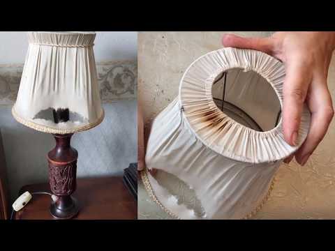 Видео: Реставрация настольной лампы. Делаем новый абажур. DIY/рукоделие.