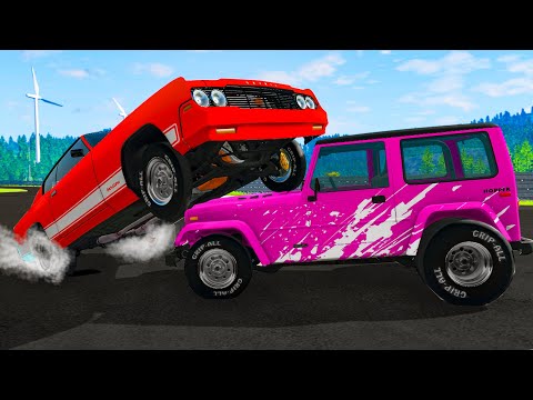 Видео: ДРАГ ПОГОНИ НА БЕШЕНОЙ СКОРОСТИ! 500 КМ/Ч! | Погони в BeamNG.Drive