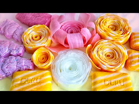 Видео: 🎧 Резка Мыла АСМР 🔪 Кубики и Хрустящие Цветы 🌸Расслабление для вас 😴