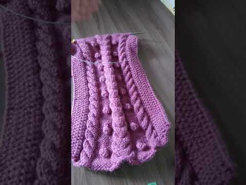 Видео: Безрукавка туника спицами для девочки
