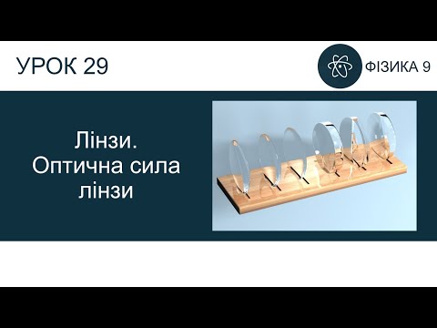 Видео: Фізика 9. Урок-презентація "Лінзи.  Оптична сила лінзи"