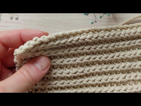 Видео: Двухсторонний и удивительно плотный узор крючком. Обязательно попробуй! ENG.SUBS. #узоркрючком