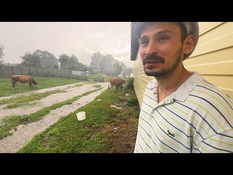 Видео: Нас затопило. Все в воде. Что с этим делать? Ремонт в прихожей. Жизнь простых людей в деревне.